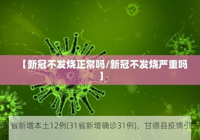31省新增本土12例(31省新增确诊31例)，甘德县疫情引关注