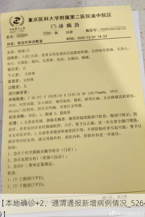 【本地确诊+2，通渭通报新增病例情况_52649】