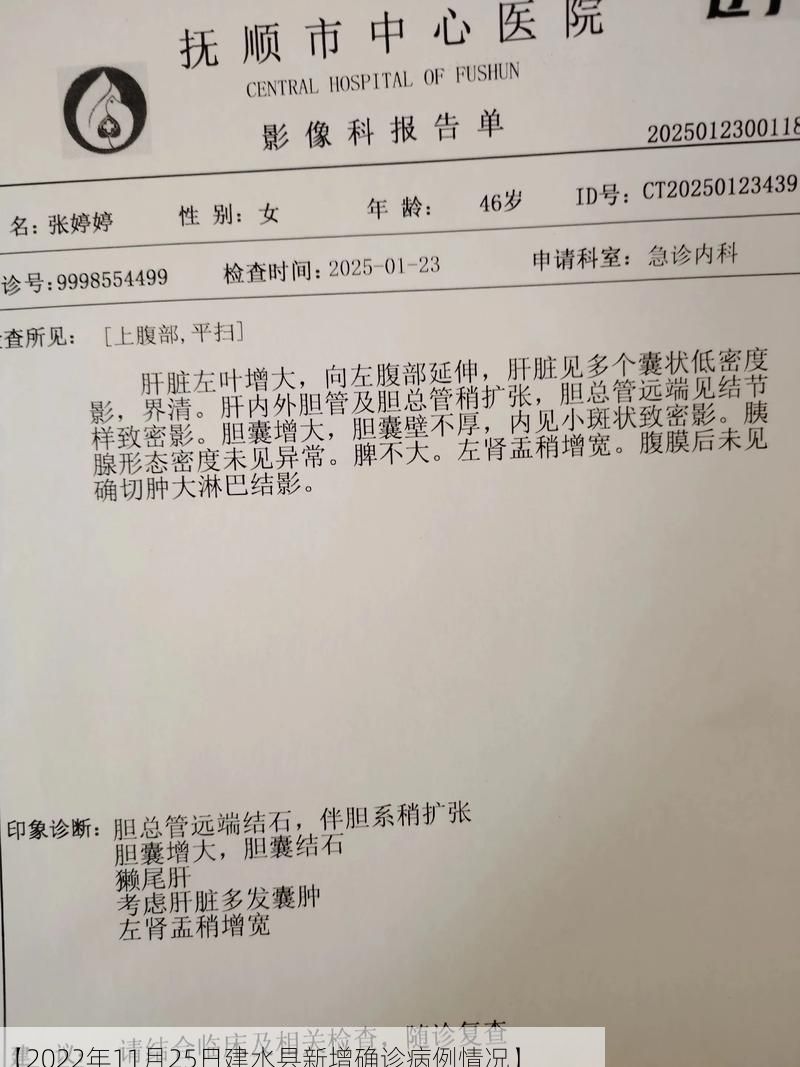 【2022年11月25日建水县新增确诊病例情况】