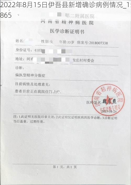 2022年8月15日伊吾县新增确诊病例情况_15865