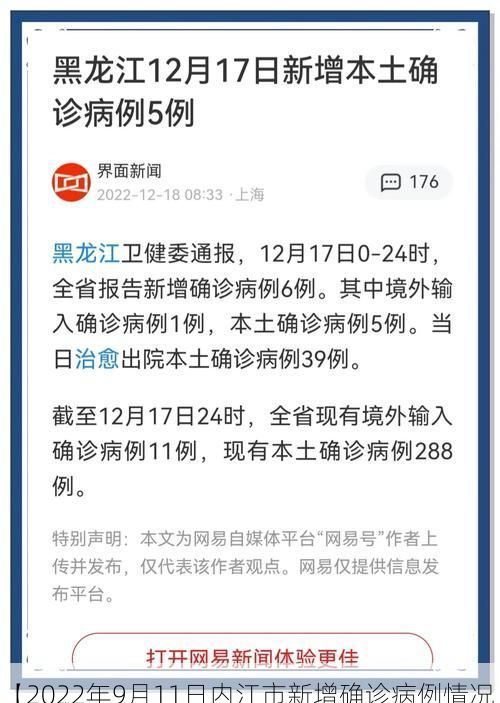 【2022年9月11日内江市新增确诊病例情况】