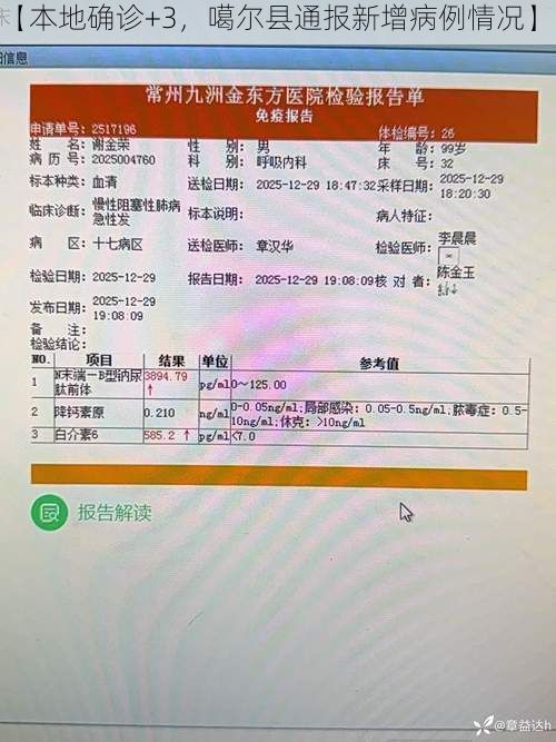 【本地确诊+3,噶尔县通报新增病例情况】