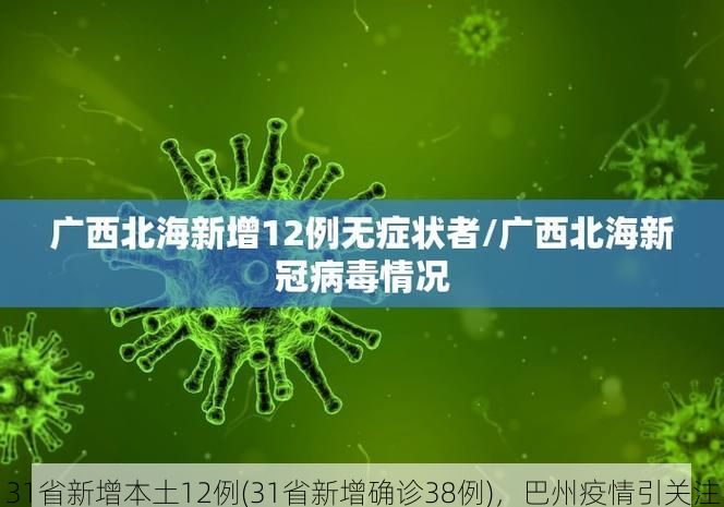 31省新增本土12例(31省新增确诊38例),巴州疫情引关注