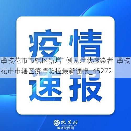 攀枝花市市辖区新增1例无症状感染者  攀枝花市市辖区疫情防控最新通报_45272