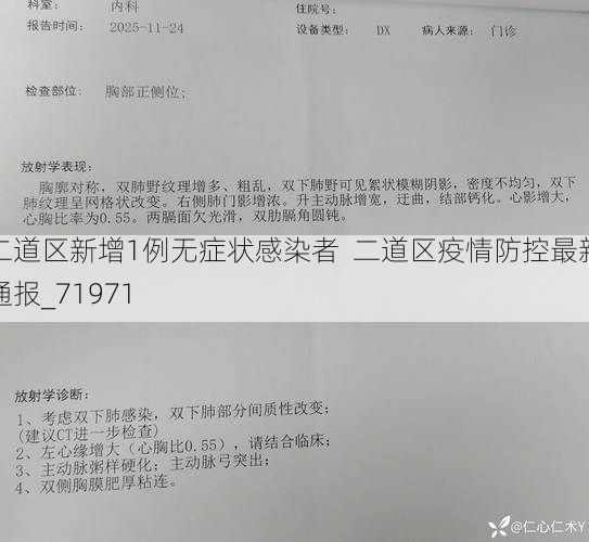二道区新增1例无症状感染者  二道区疫情防控最新通报_71971