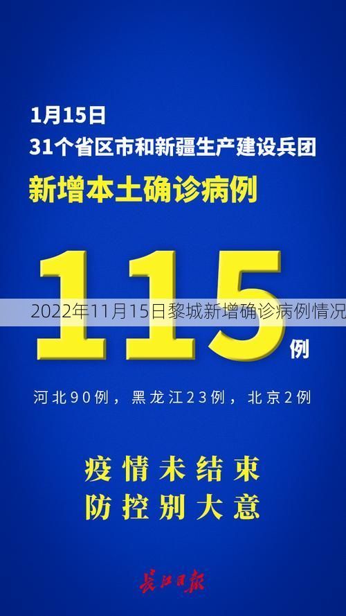 2022年11月15日黎城新增确诊病例情况