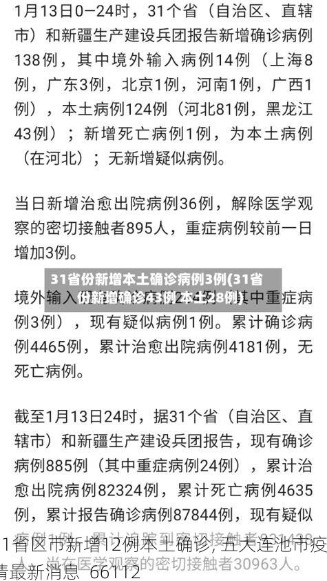 31省区市新增12例本土确诊, 五大连池市疫情最新消息_66112