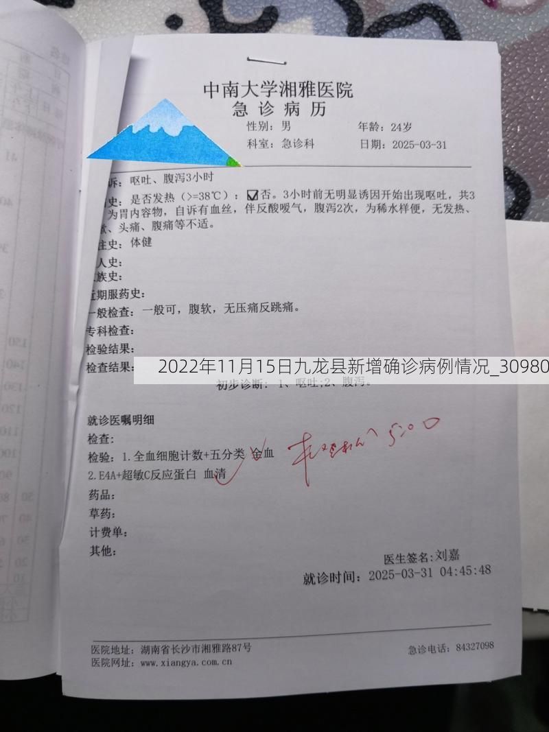 2022年11月15日九龙县新增确诊病例情况_30980