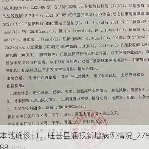本地确诊+1,旺苍县通报新增病例情况_27888