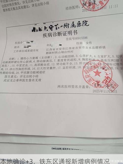 本地确诊+3,铁东区通报新增病例情况