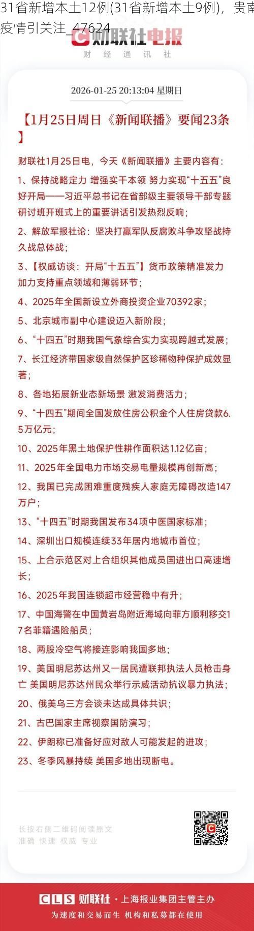 31省新增本土12例(31省新增本土9例)，贵南疫情引关注_47624