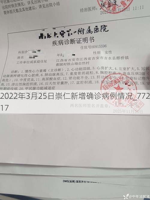 2022年3月25日崇仁新增确诊病例情况_77217
