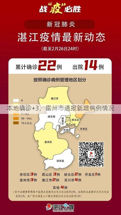 本地确诊+3，雷州市通报新增病例情况