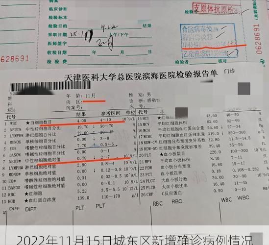 2022年11月15日城东区新增确诊病例情况