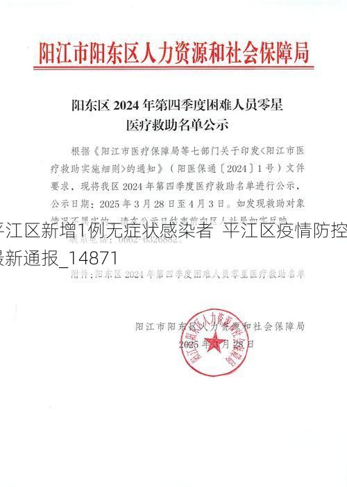 平江区新增1例无症状感染者 平江区疫情防控最新通报_14871
