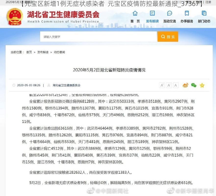 【元宝区新增1例无症状感染者  元宝区疫情防控最新通报_37367】