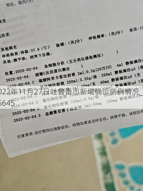 2022年11月27日吐鲁番市新增确诊病例情况_75645