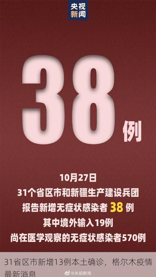 31省区市新增13例本土确诊,格尔木疫情最新消息