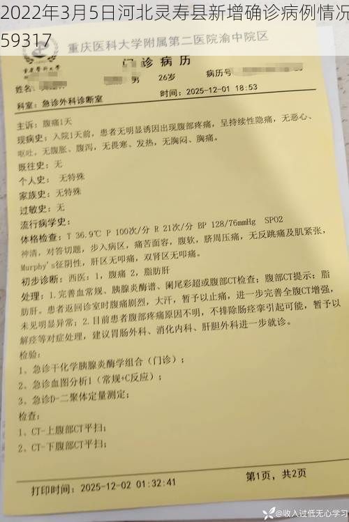 2022年3月5日河北灵寿县新增确诊病例情况_59317