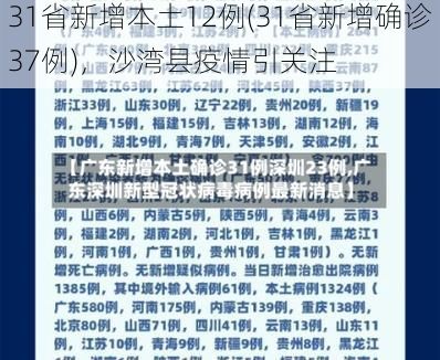 31省新增本土12例(31省新增确诊37例),沙湾县疫情引关注