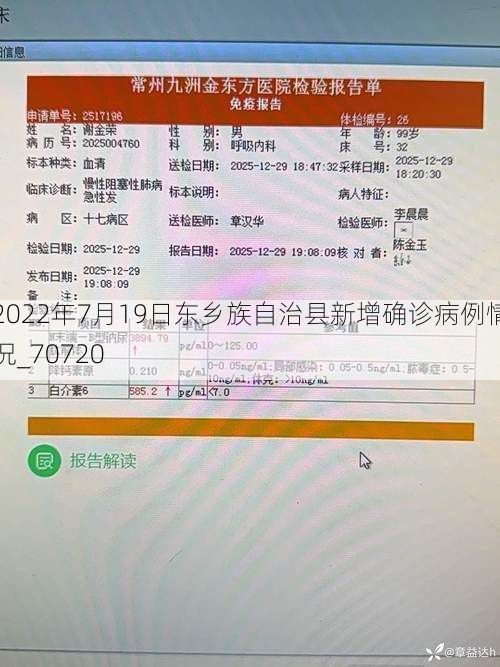 2022年7月19日东乡族自治县新增确诊病例情况_70720