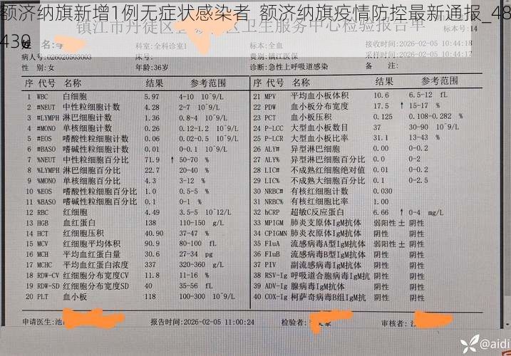额济纳旗新增1例无症状感染者  额济纳旗疫情防控最新通报_48430