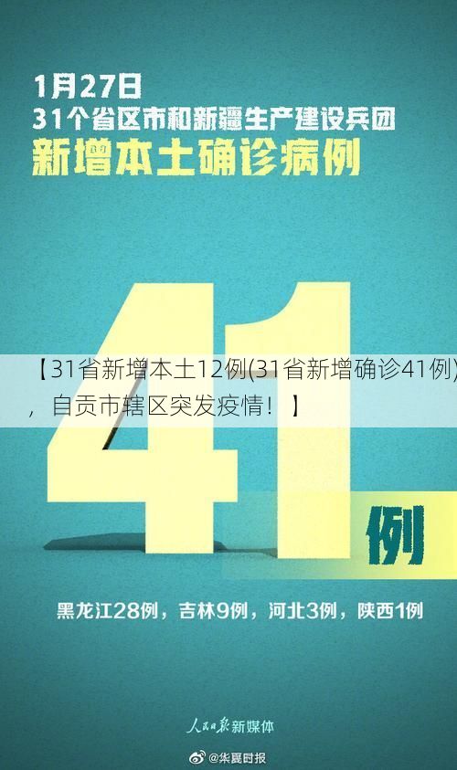 【31省新增本土12例(31省新增确诊41例)，自贡市辖区突发疫情！】