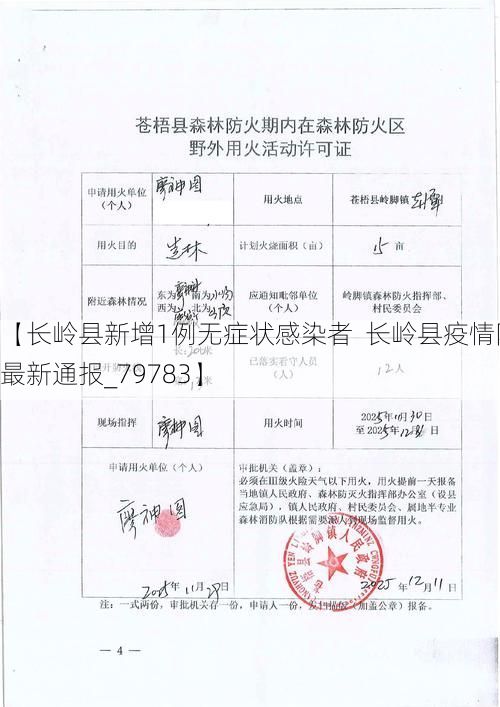 【长岭县新增1例无症状感染者 长岭县疫情防控最新通报_79783】
