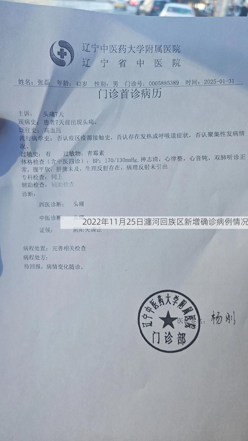 2022年11月25日瀍河回族区新增确诊病例情况