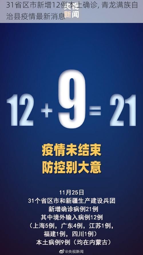 31省区市新增12例本土确诊, 青龙满族自治县疫情最新消息