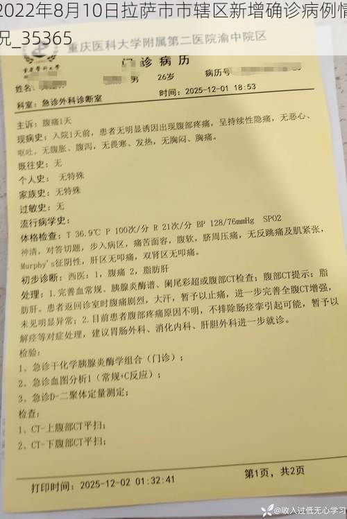 2022年8月10日拉萨市市辖区新增确诊病例情况_35365