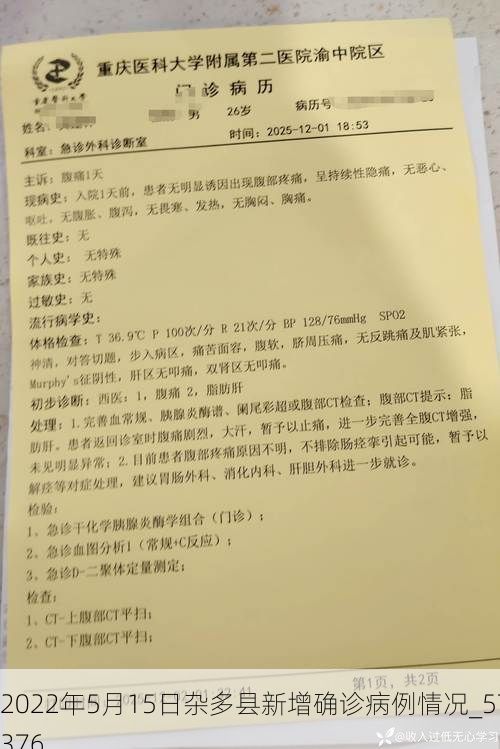 2022年5月15日杂多县新增确诊病例情况_57376