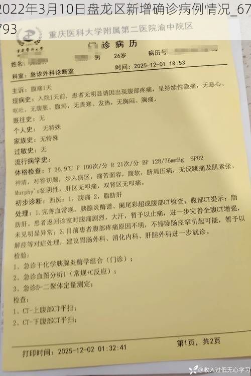 2022年3月10日盘龙区新增确诊病例情况_67793