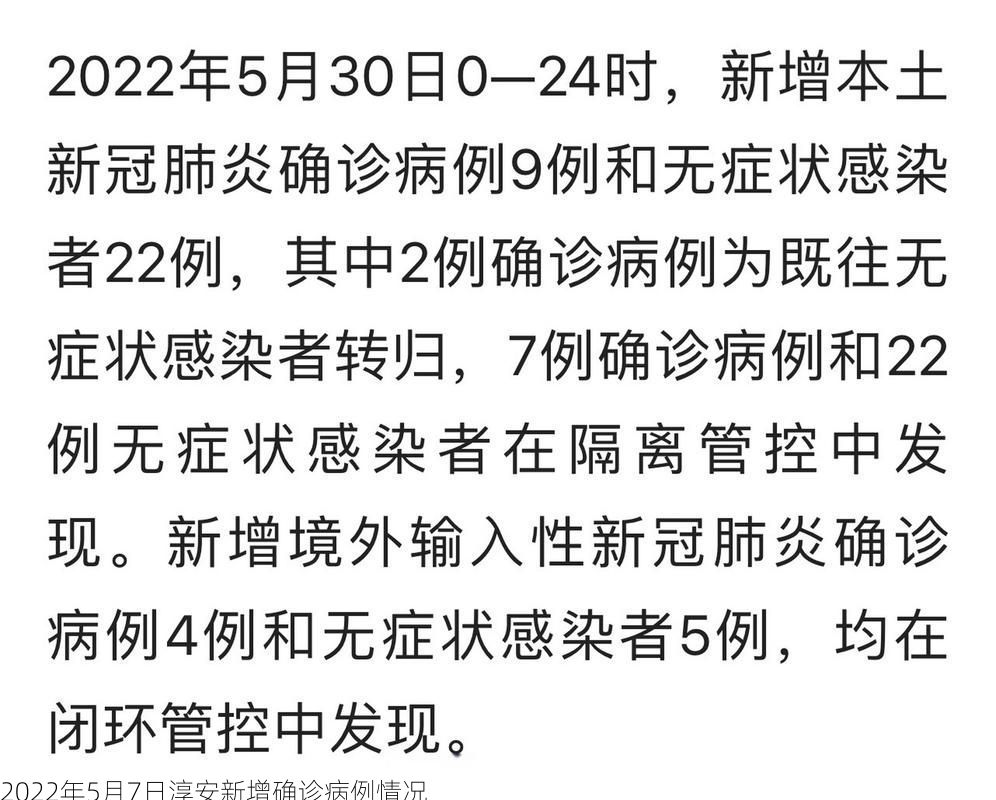 2022年5月7日淳安新增确诊病例情况