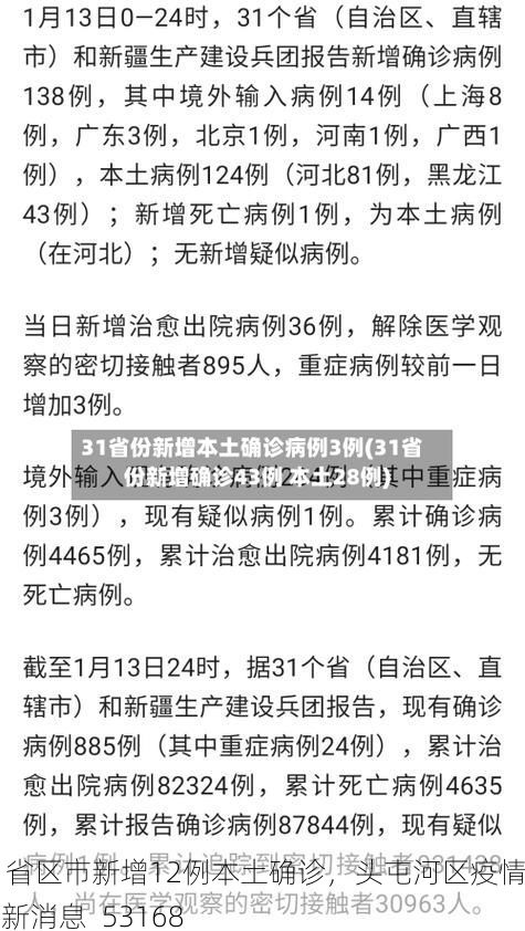 31省区市新增12例本土确诊，头屯河区疫情最新消息_53168