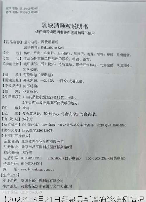 【2022年3月21日拜泉县新增确诊病例情况】