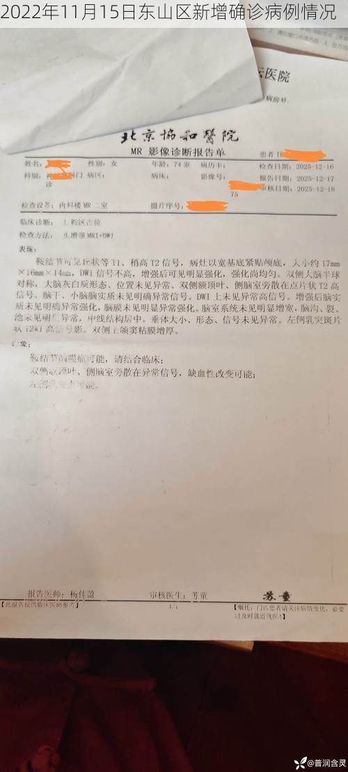 2022年11月15日东山区新增确诊病例情况