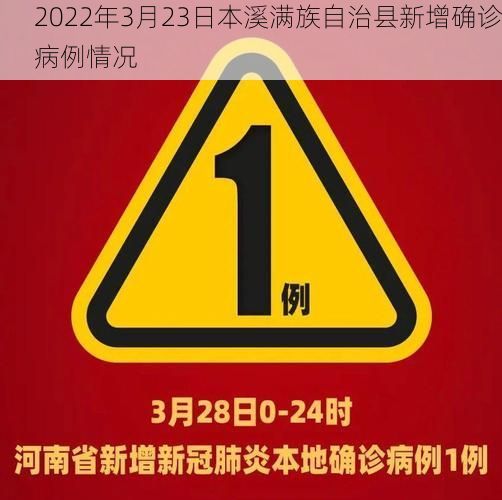 2022年3月23日本溪满族自治县新增确诊病例情况