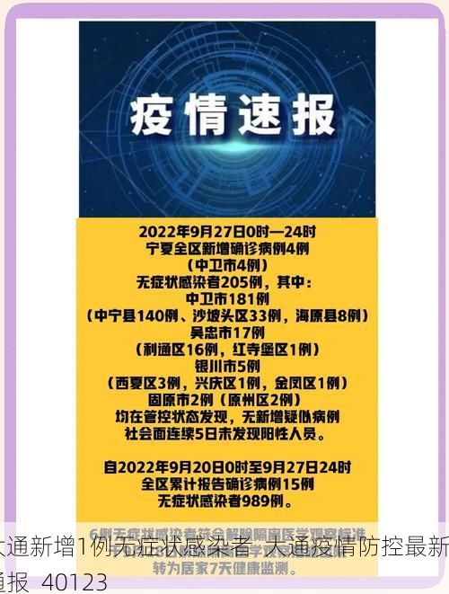大通新增1例无症状感染者 大通疫情防控最新通报_40123