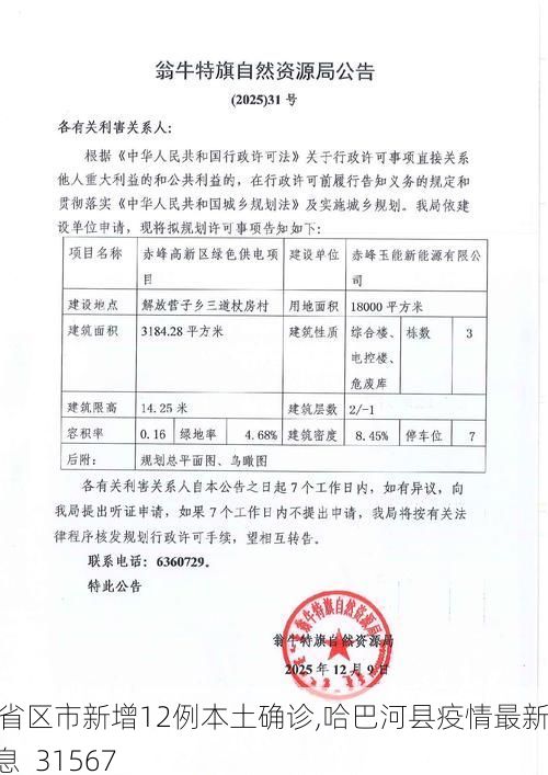 31省区市新增12例本土确诊,哈巴河县疫情最新消息_31567