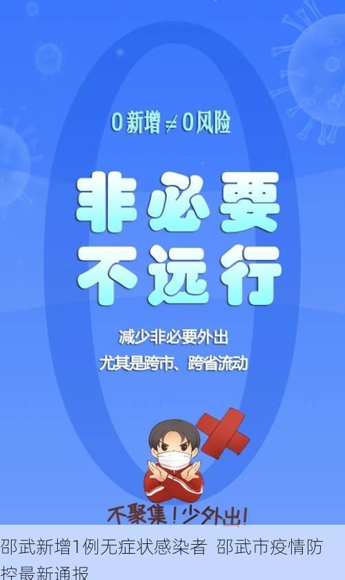邵武新增1例无症状感染者 邵武市疫情防控最新通报