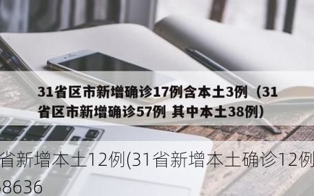 31省新增本土12例(31省新增本土确诊12例)_58636