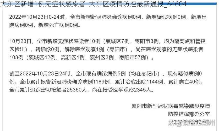 大东区新增1例无症状感染者 大东区疫情防控最新通报_64604