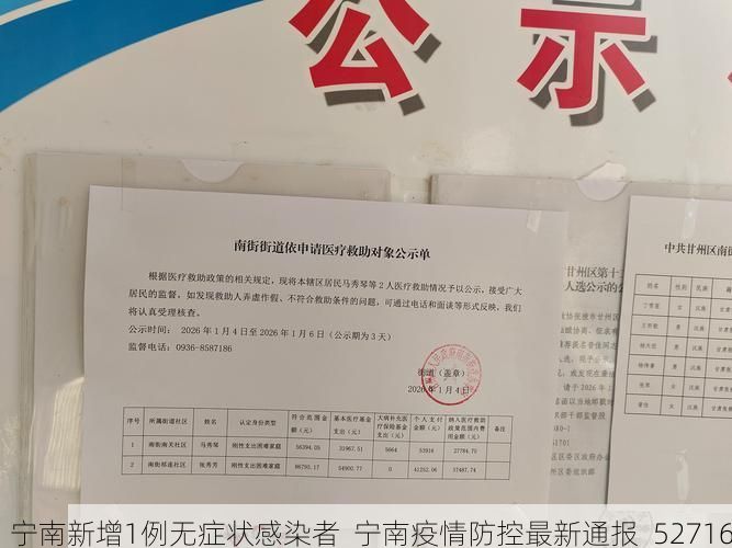 宁南新增1例无症状感染者 宁南疫情防控最新通报_52716