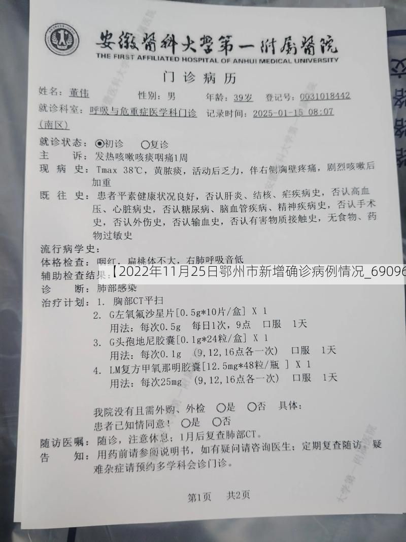 【2022年11月25日鄂州市新增确诊病例情况_69096】